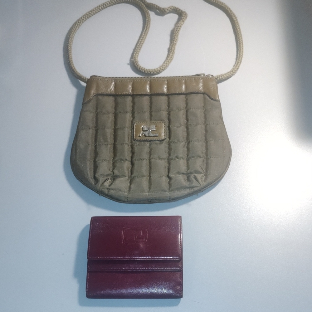 Quilted Tan Crossbody Bag And A Purse